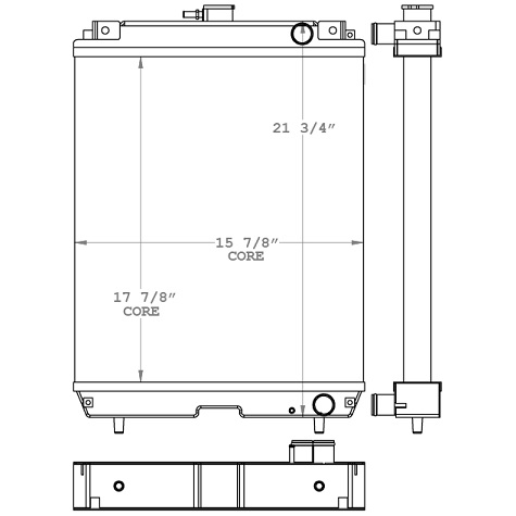 Massey Ferguson / Yanmar Radiator 451023