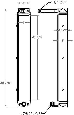 Hyundai Construction Equipment Oil Cooler - 271319