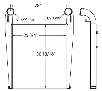 Case Charge Air Cooler - 280106