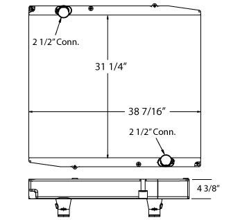 Gillig Bus Radiator - 310118