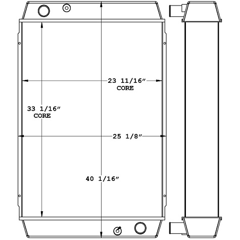 Hyundai 160D-7A Forklift Radiator - 450964