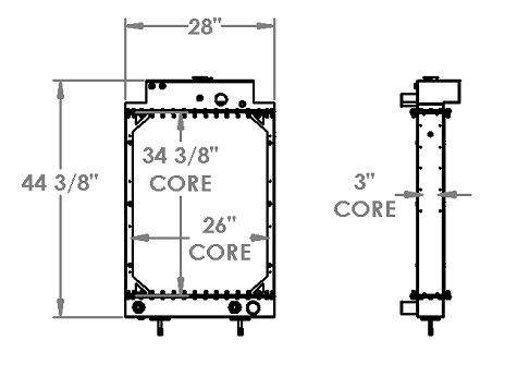 Crane Carrier Radiator - 451260