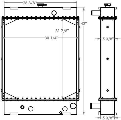 Hyundai 740-3 Radiator - 451278