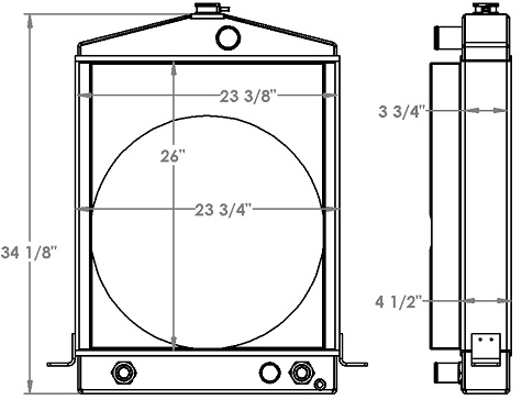 Michigan 75A II Wheel Loader Radiator - 451364