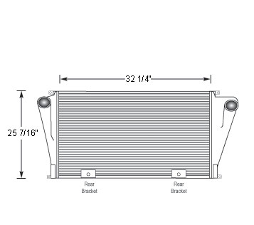 Ford L8000 Charge Air Cooler 1995 - 1997 - FOR19010