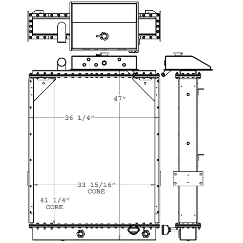 Ferrara Fire Truck Radiator - 451077