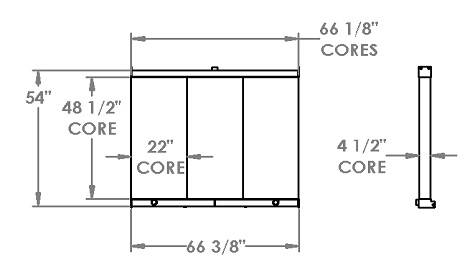 Schramm Drill Rig Radiator - 451470