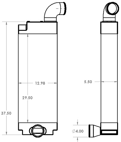 New Flyer Bus Charge Air Cooler - TRA12083