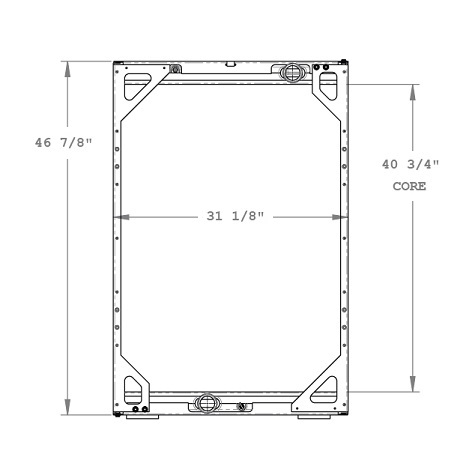 Van Hool Bus Radiator - 310048WF