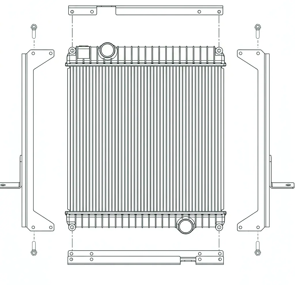 Iss Radiator Exploded View Heavy-Duty Truck Radiator: The Isolator | Active Radiator